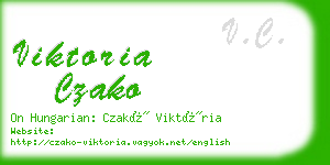 viktoria czako business card